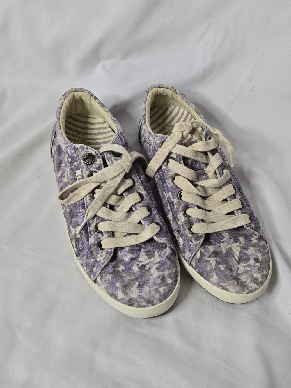 Taos Star Purple Camouflage Casual Women's 8.5 Canvas Sneakers